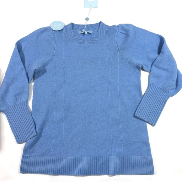 New Hill House Silvia Sweater Vista Blue Merino Wool - Picture 3 of 7